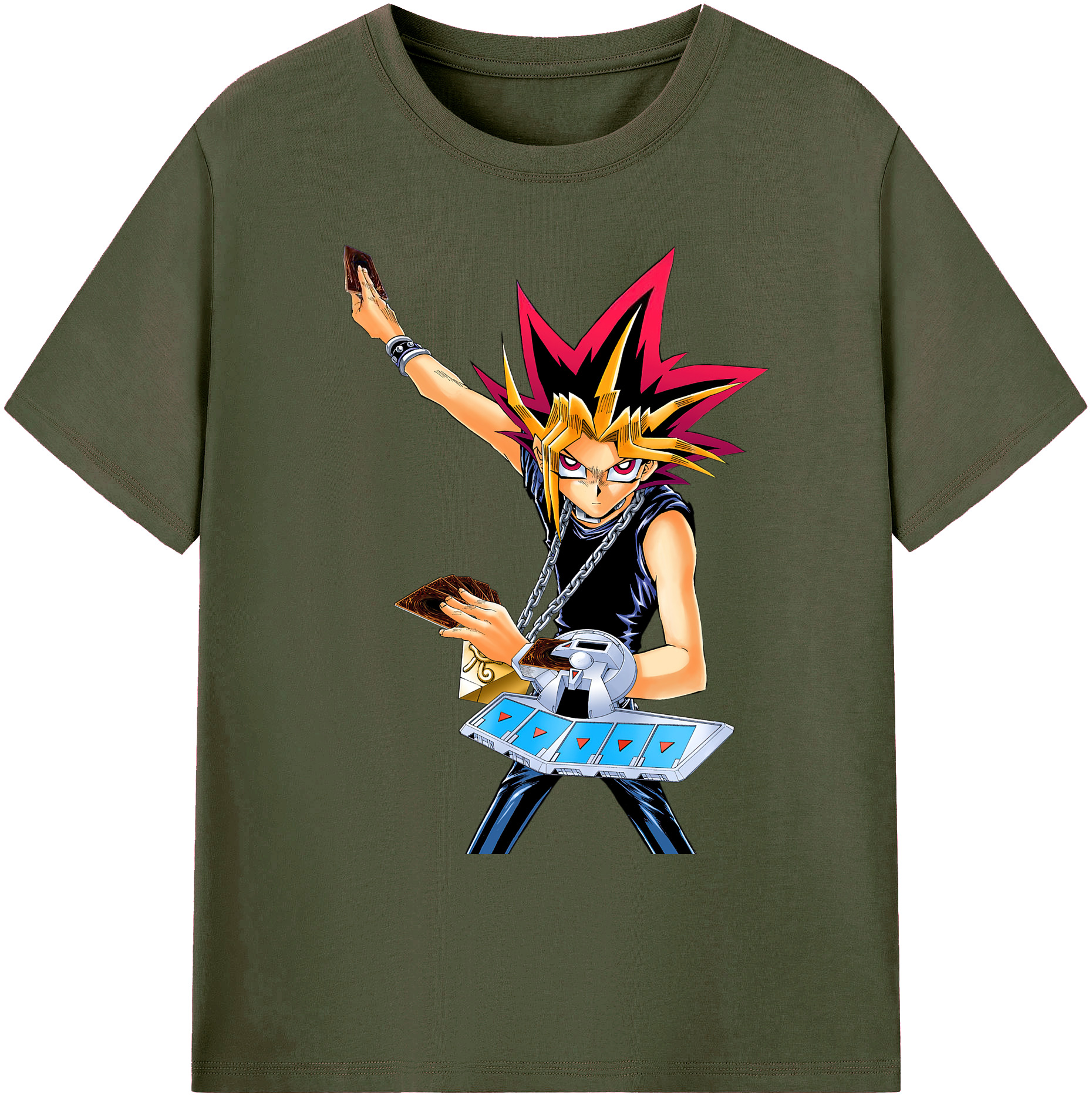 （画像用） 遊☆戯☆王 Yu-Gi-Oh! 綿100％ メンズ半袖Tシャツ｜肌触りやわらか＆通気性